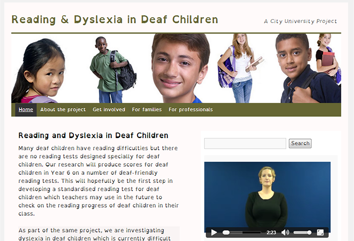 Reading & Dyslexia in Deaf Children